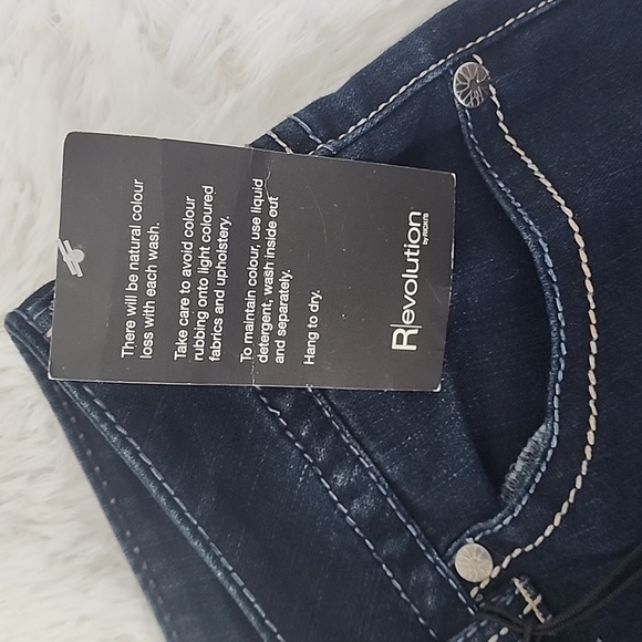 NWT Revolution By Rickis, Classic Rise Relaxed Bootcut, Plus Size 35, L 33 - Picture 6 of 8